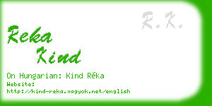 reka kind business card